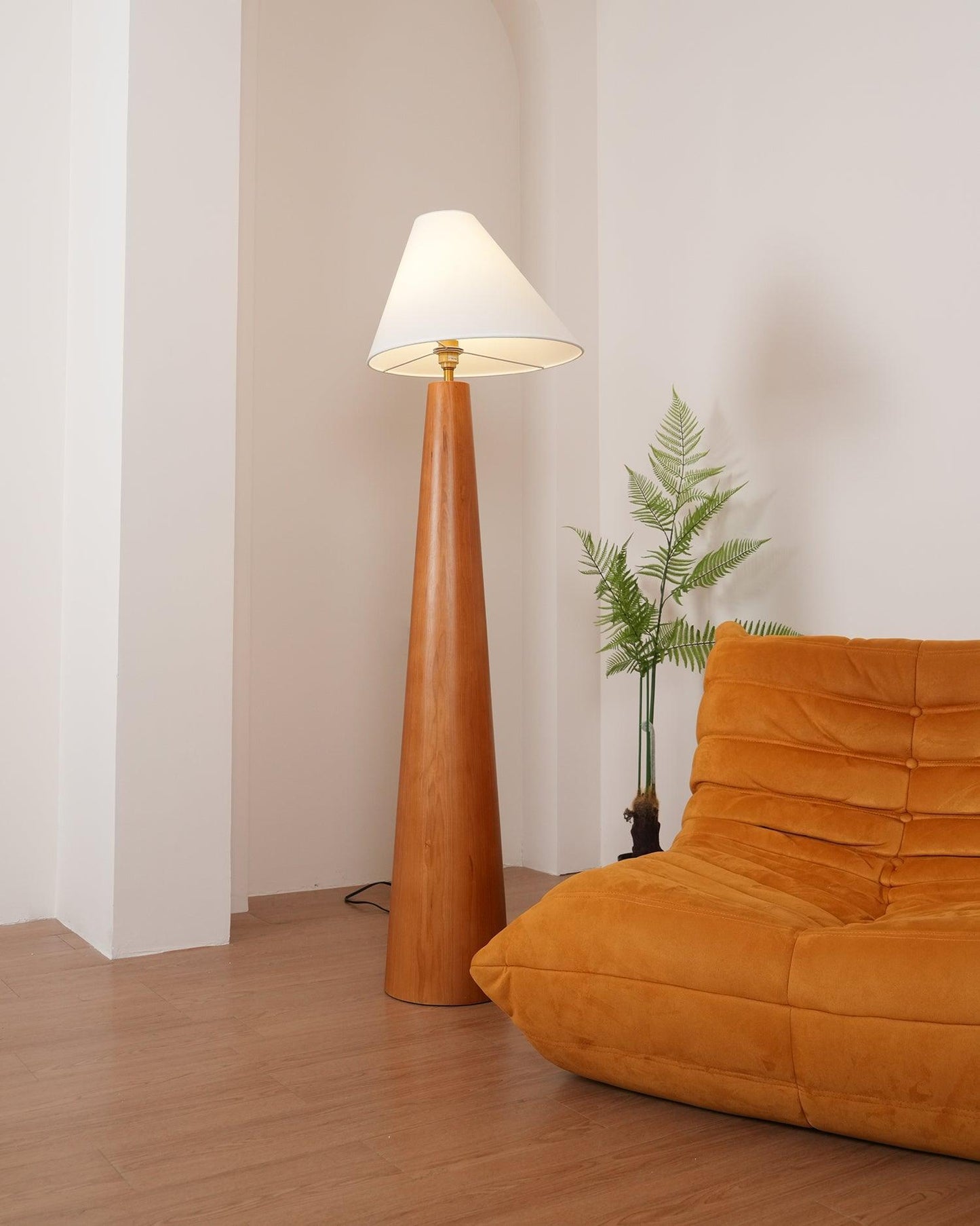 Mid-Century Tapered Floor Lamp