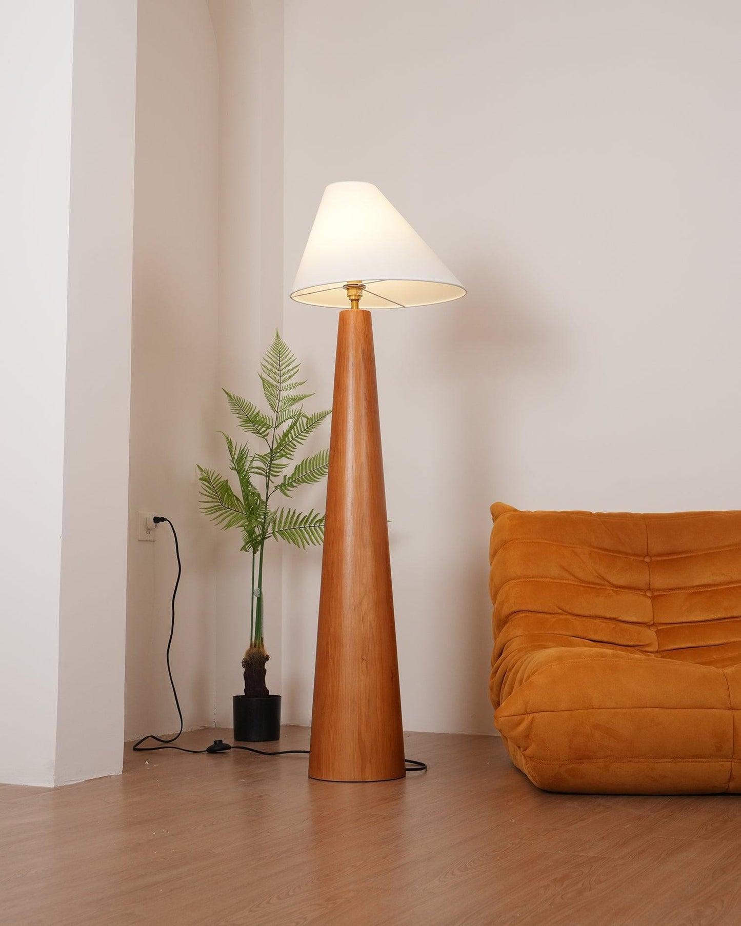 Mid-Century Tapered Floor Lamp