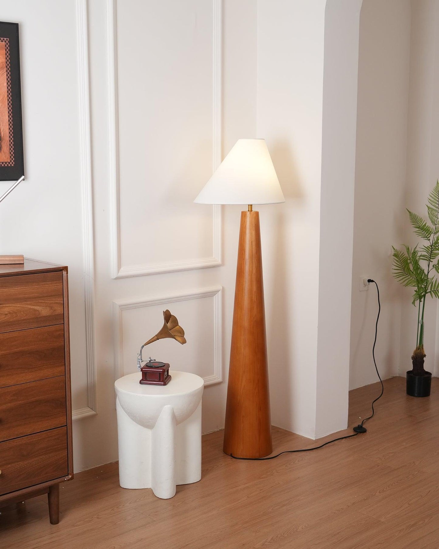 Mid-Century Tapered Floor Lamp
