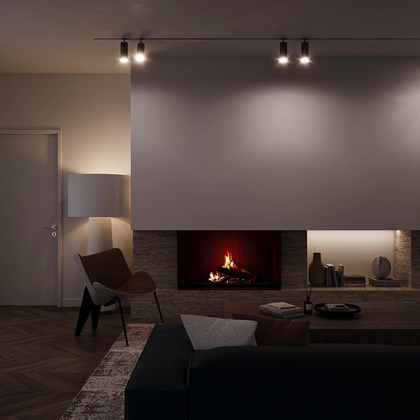 Modern Tapered Fabric Metal Floor Lamp