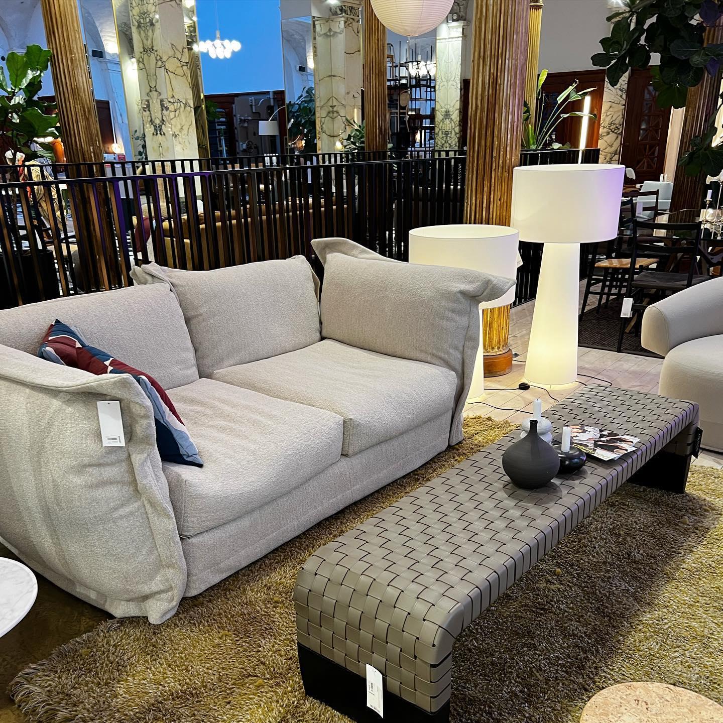 Modern Tapered Fabric Metal Floor Lamp