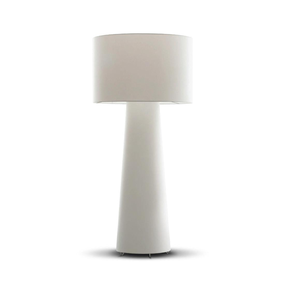 Modern Tapered Fabric Metal Floor Lamp