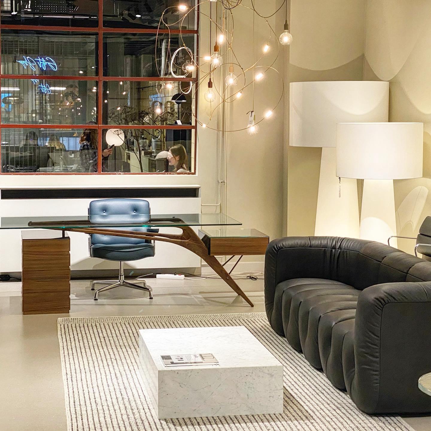 Modern Tapered Fabric Metal Floor Lamp