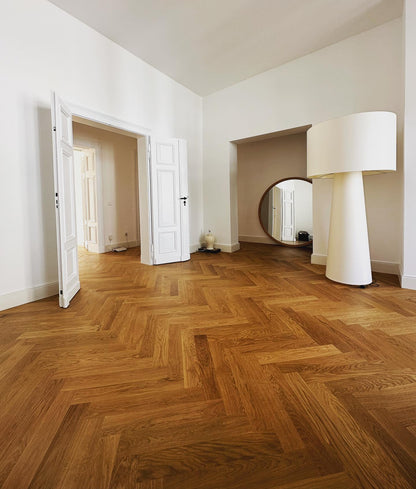 Modern Tapered Fabric Metal Floor Lamp