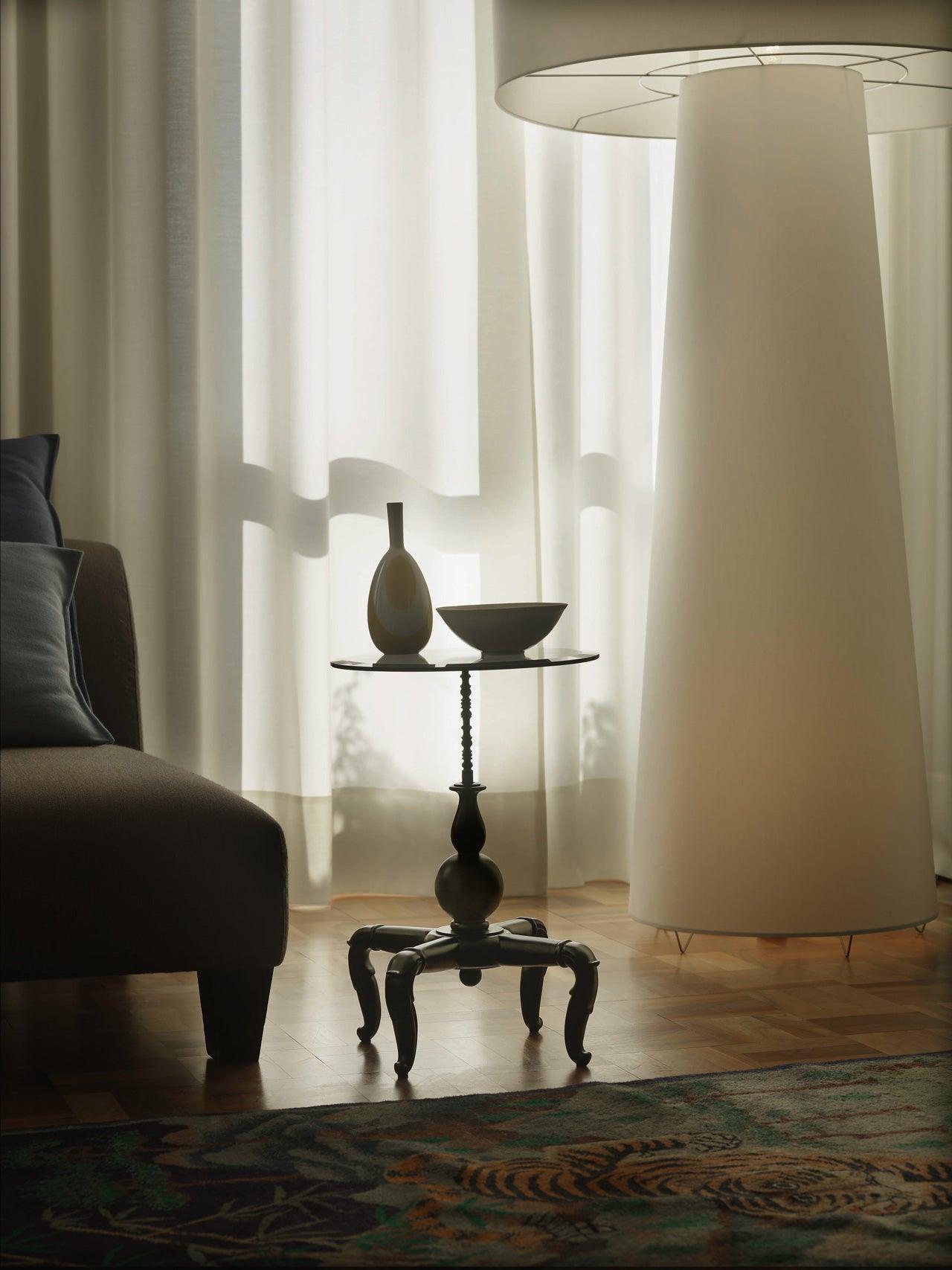 Modern Tapered Fabric Metal Floor Lamp