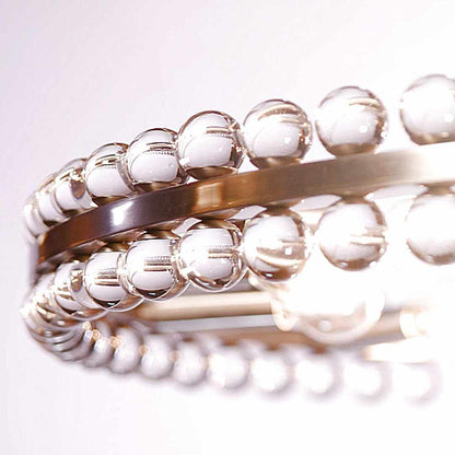 Clover 24 Light 39" Wide Ring Chandelier with Glass Ball Accents