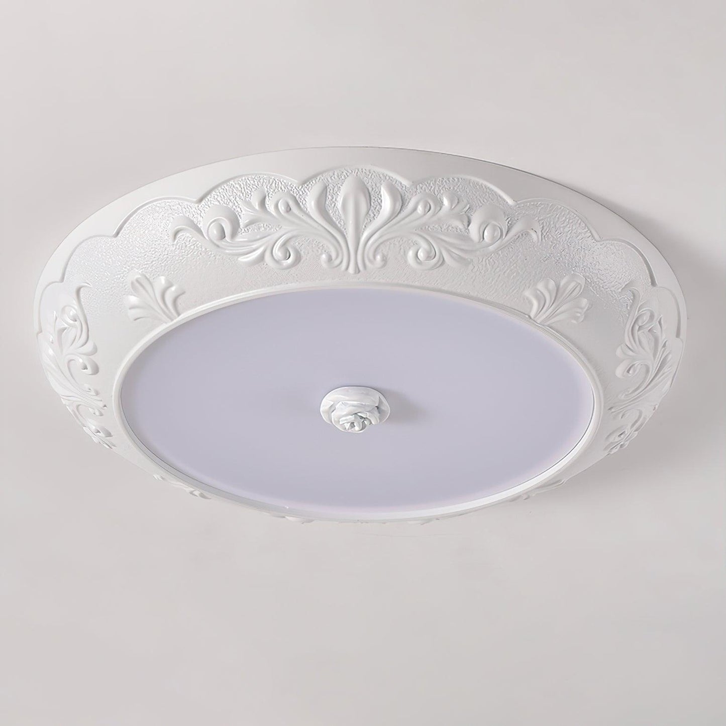 Vintage Carved LED Ceiling Light