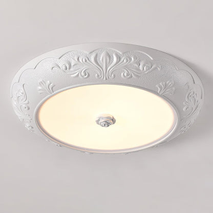 Vintage Carved LED Ceiling Light