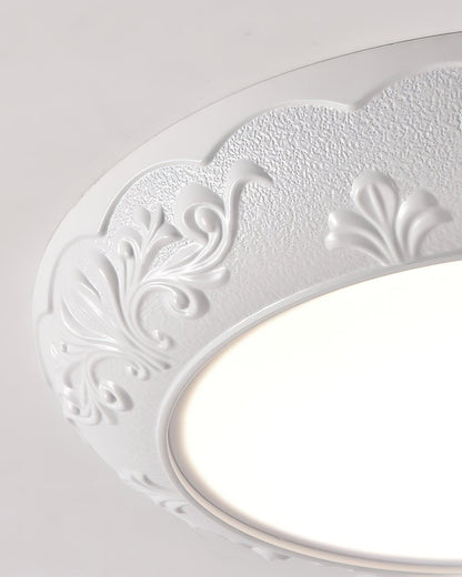 Vintage Carved LED Ceiling Light