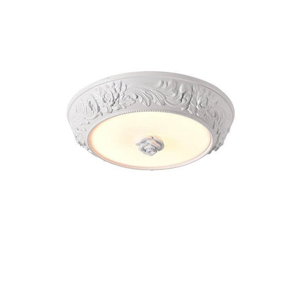 Vintage Carved LED Ceiling Light