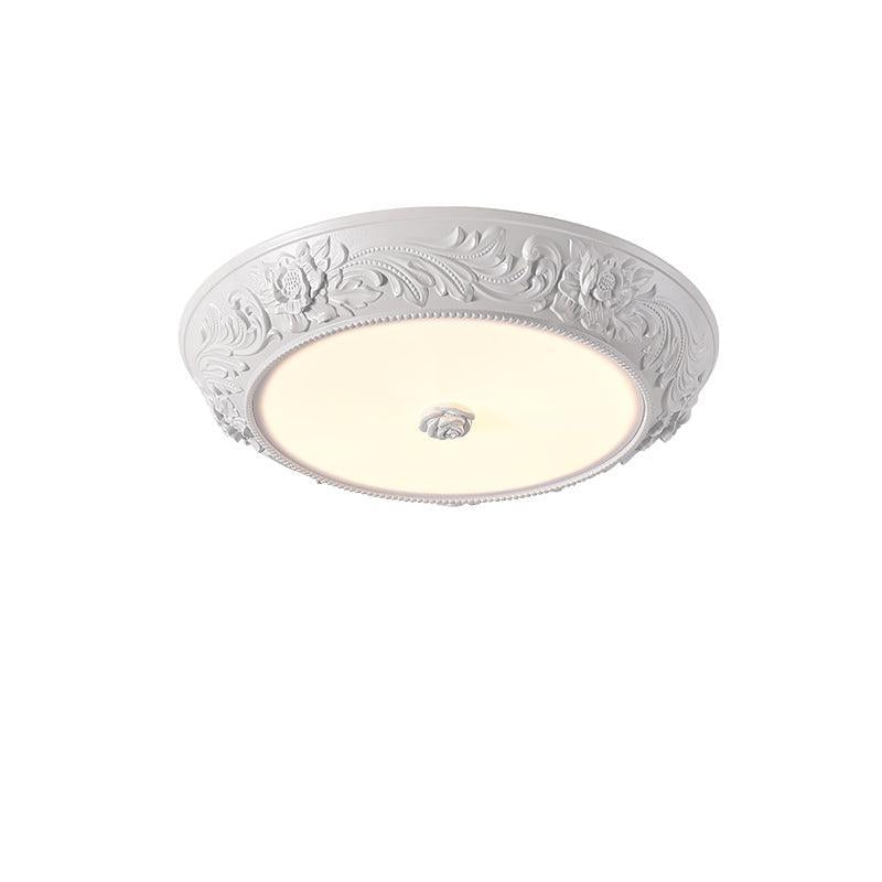 Vintage Carved LED Ceiling Light
