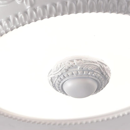 Vintage Carved LED Ceiling Light