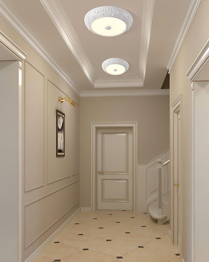 Vintage Carved LED Ceiling Light