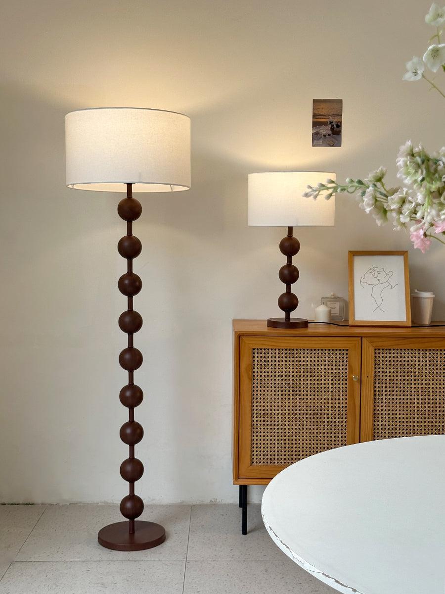 Bohemian Ash Wood Floor Lamp