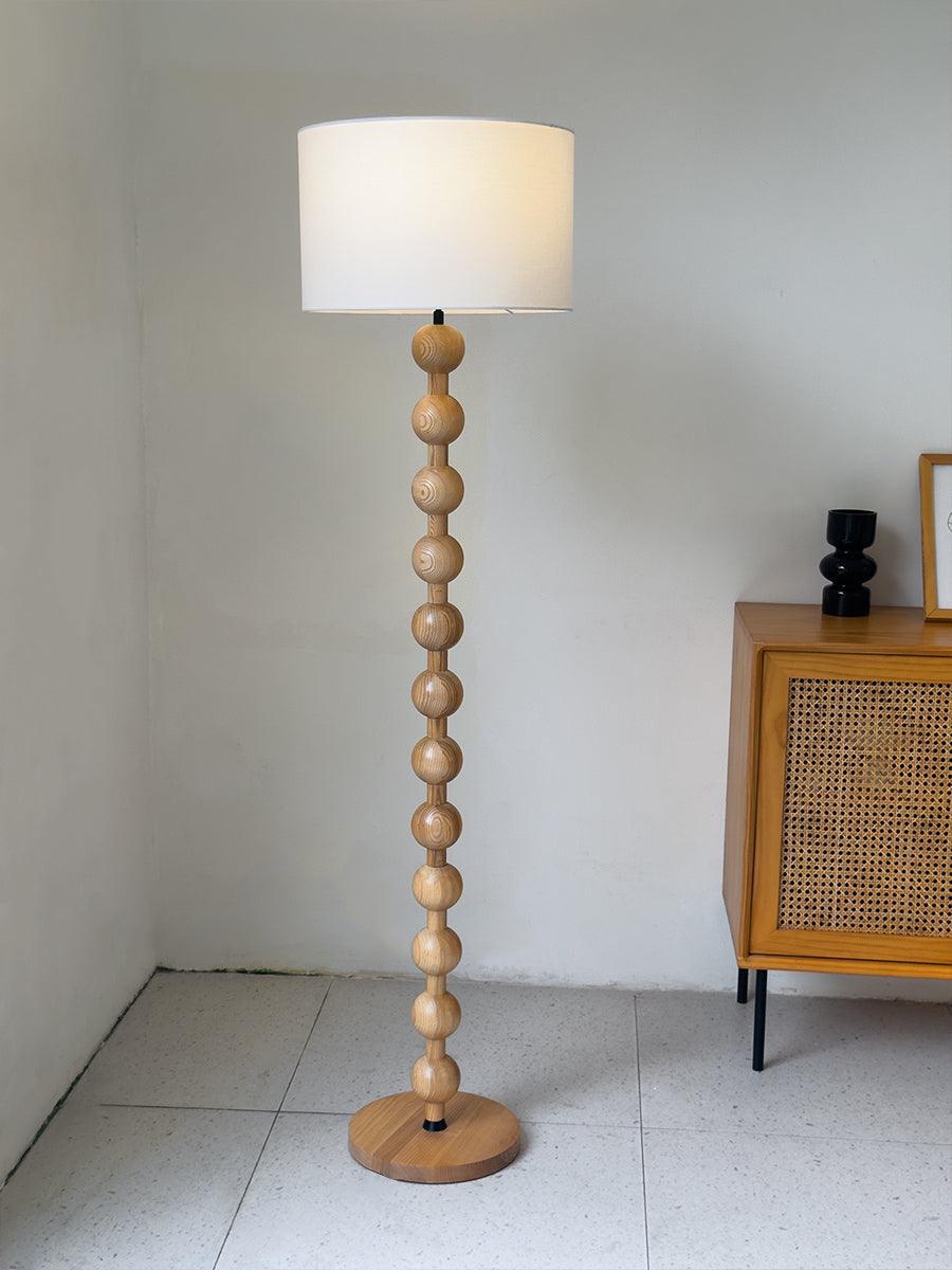 Bohemian Ash Wood Floor Lamp