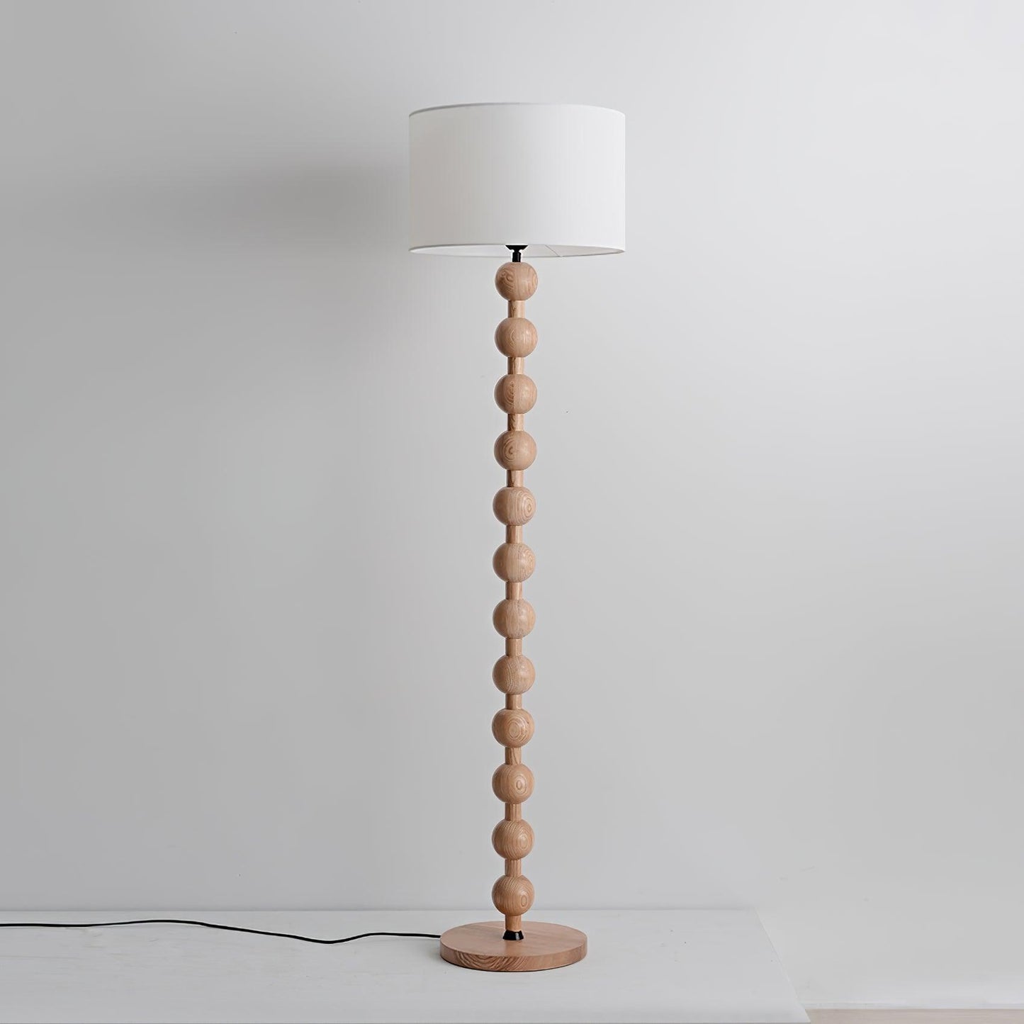 Bohemian Ash Wood Floor Lamp