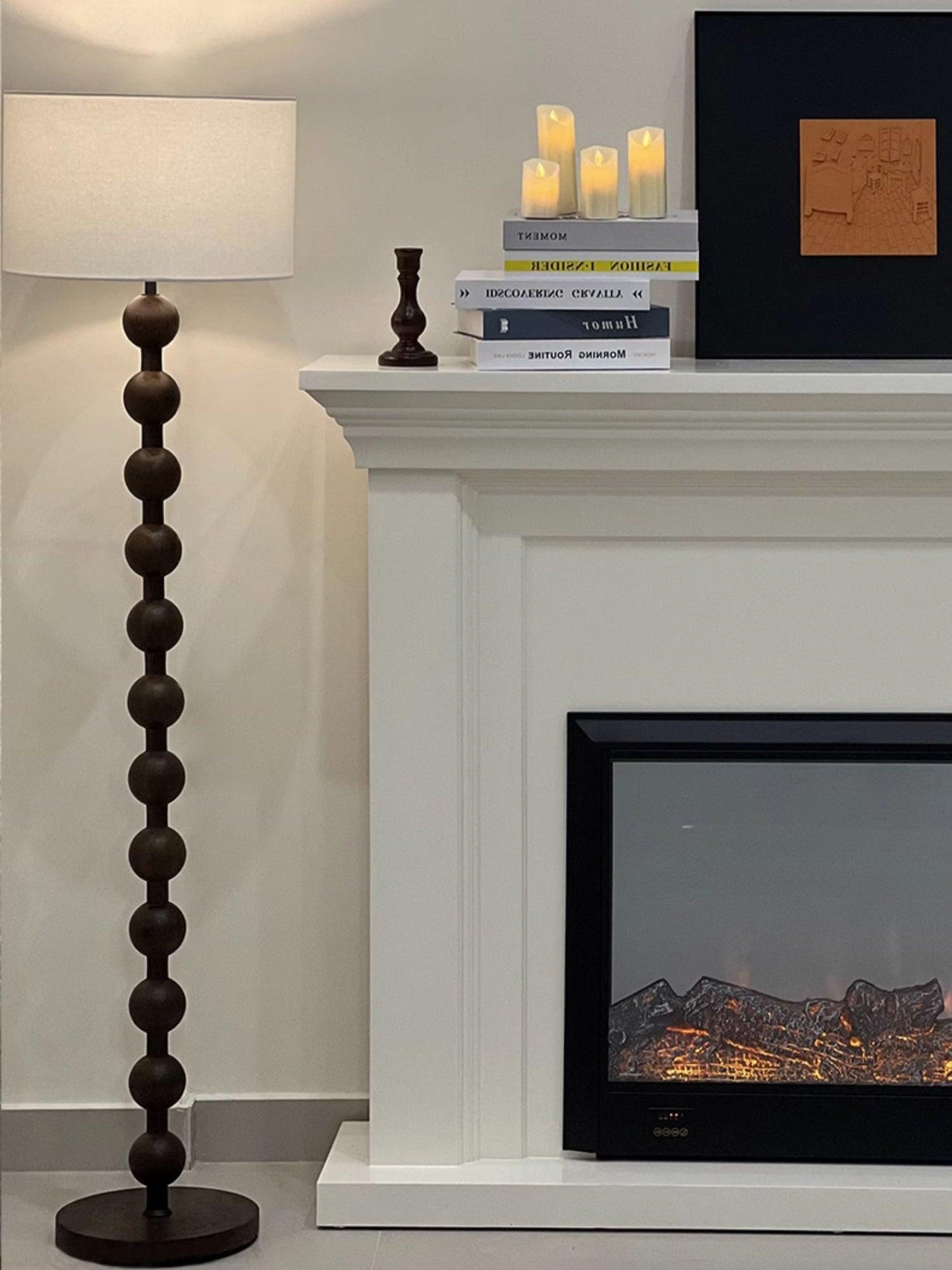 Bohemian Ash Wood Floor Lamp