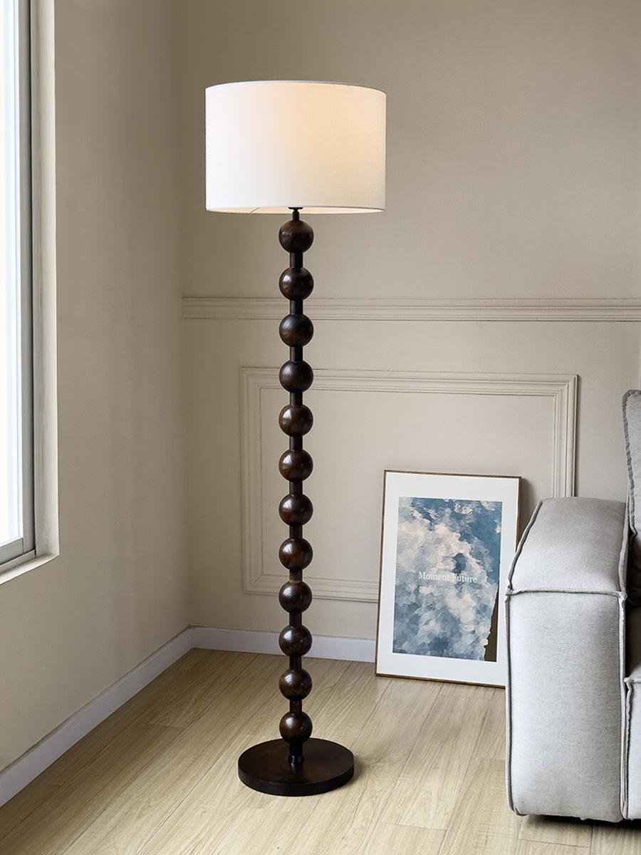 Bohemian Ash Wood Floor Lamp