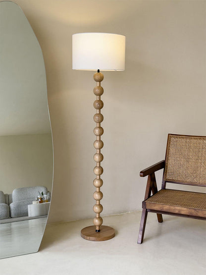 Bohemian Ash Wood Floor Lamp