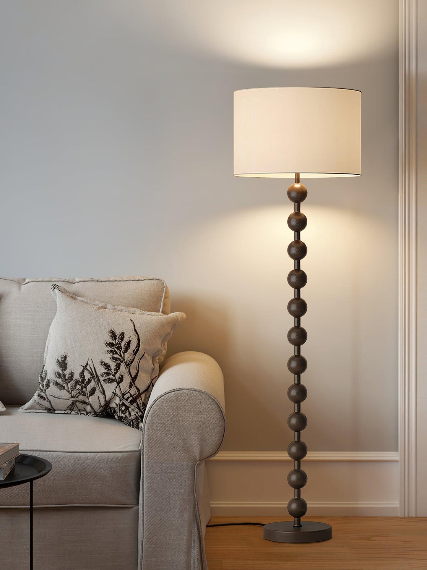 Bohemian Ash Wood Floor Lamp