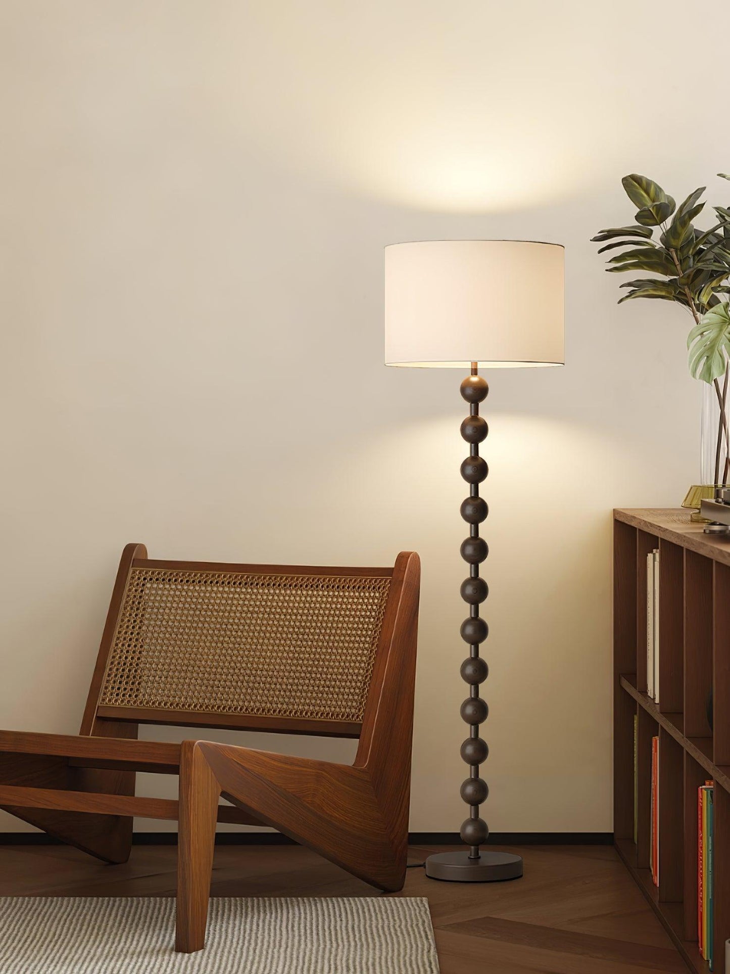 Bohemian Ash Wood Floor Lamp