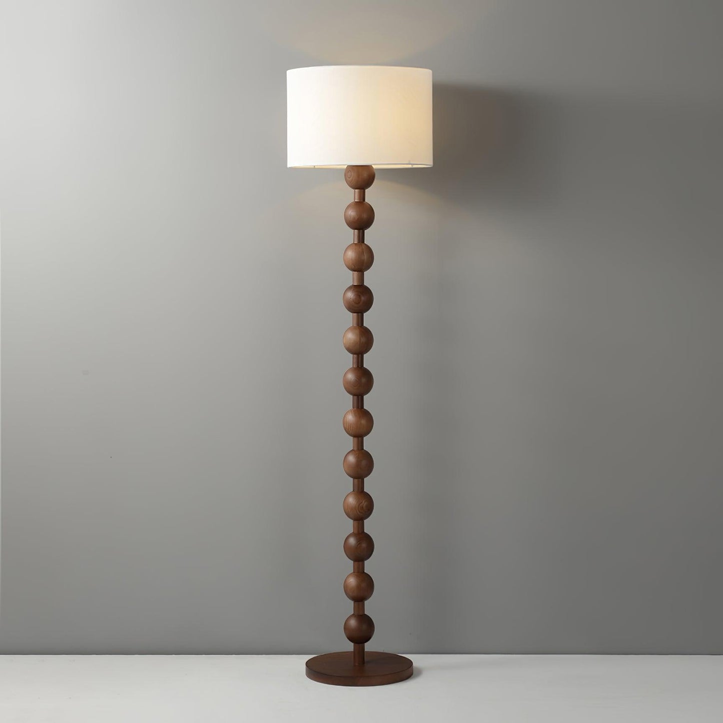 Bohemian Ash Wood Floor Lamp