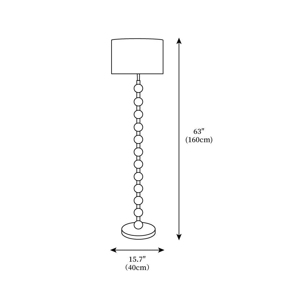 Bohemian Ash Wood Floor Lamp