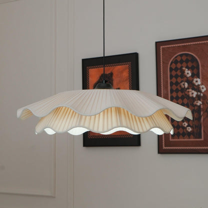 Brass Fabric Pendant Light