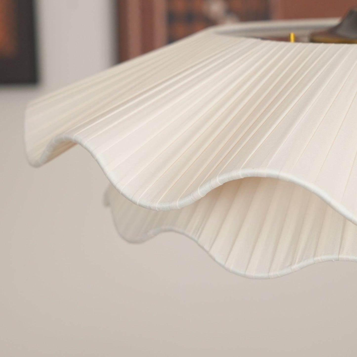 Brass Fabric Pendant Light