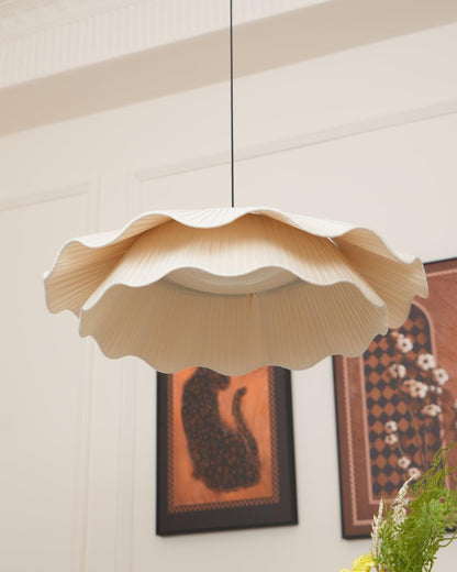 Brass Fabric Pendant Light