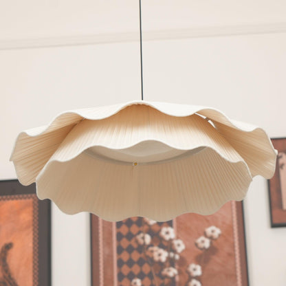 Brass Fabric Pendant Light