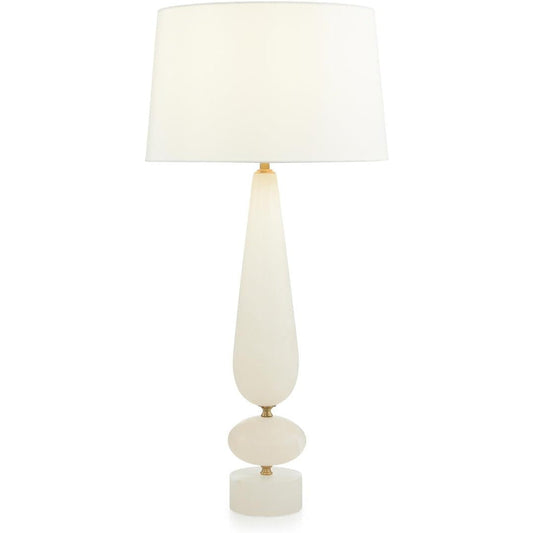 John Richard Ballast Alabaster Table Lamp