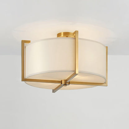 Modern Minimalist Metal Fabric Ceiling Light