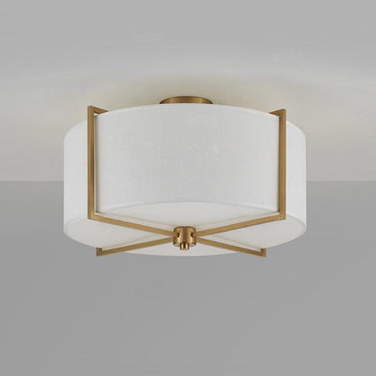 Modern Minimalist Metal Fabric Ceiling Light
