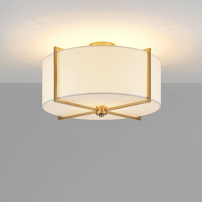 Modern Minimalist Metal Fabric Ceiling Light