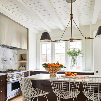 Modern Minimalist Brass Chandelier