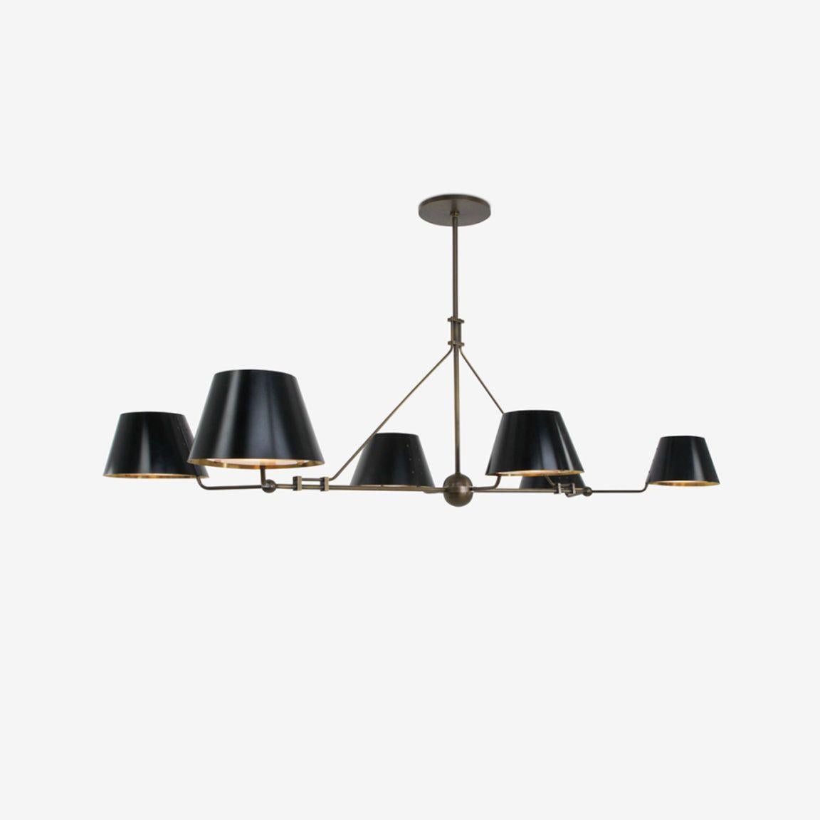 Modern Minimalist Brass Chandelier