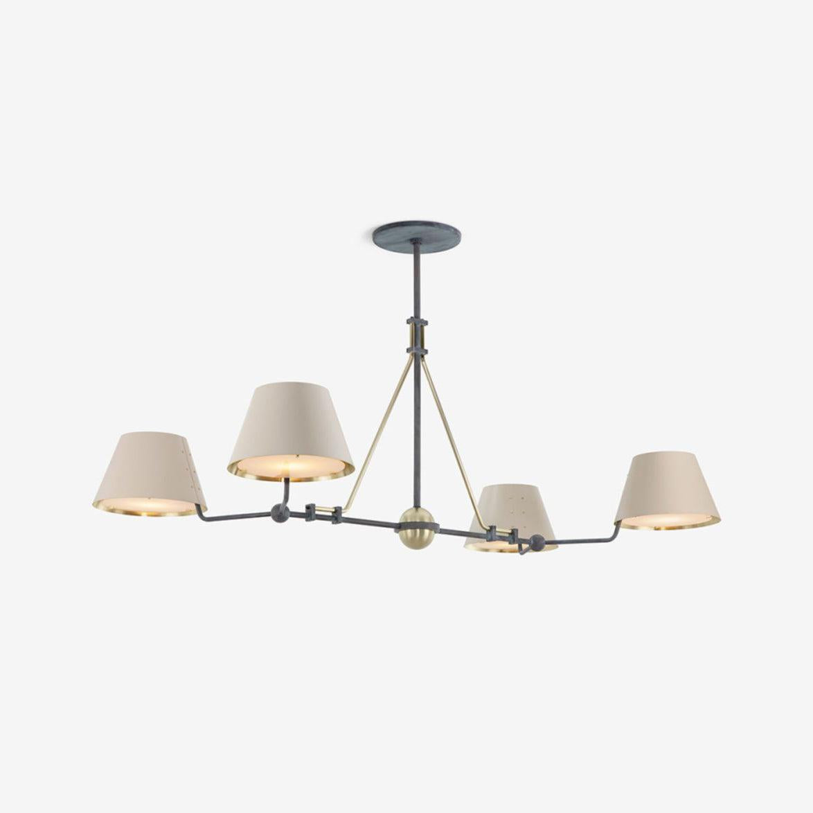 Modern Minimalist Brass Chandelier