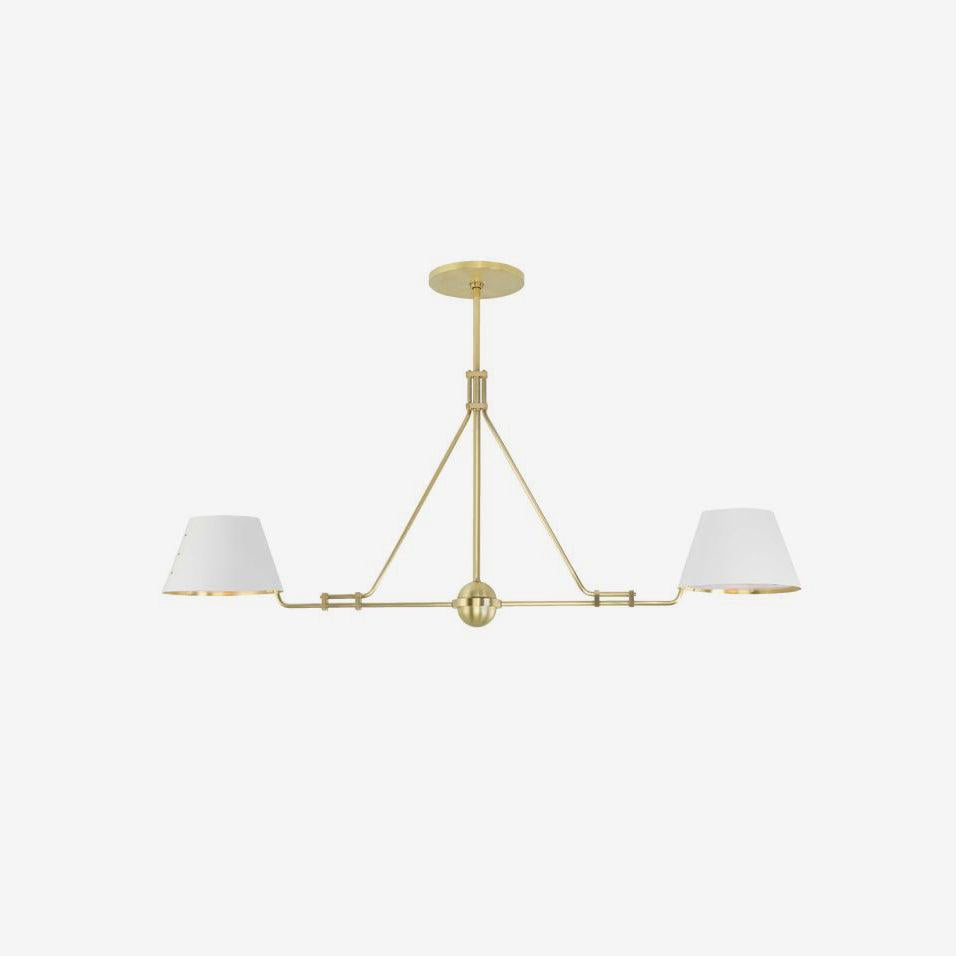Modern Minimalist Brass Chandelier
