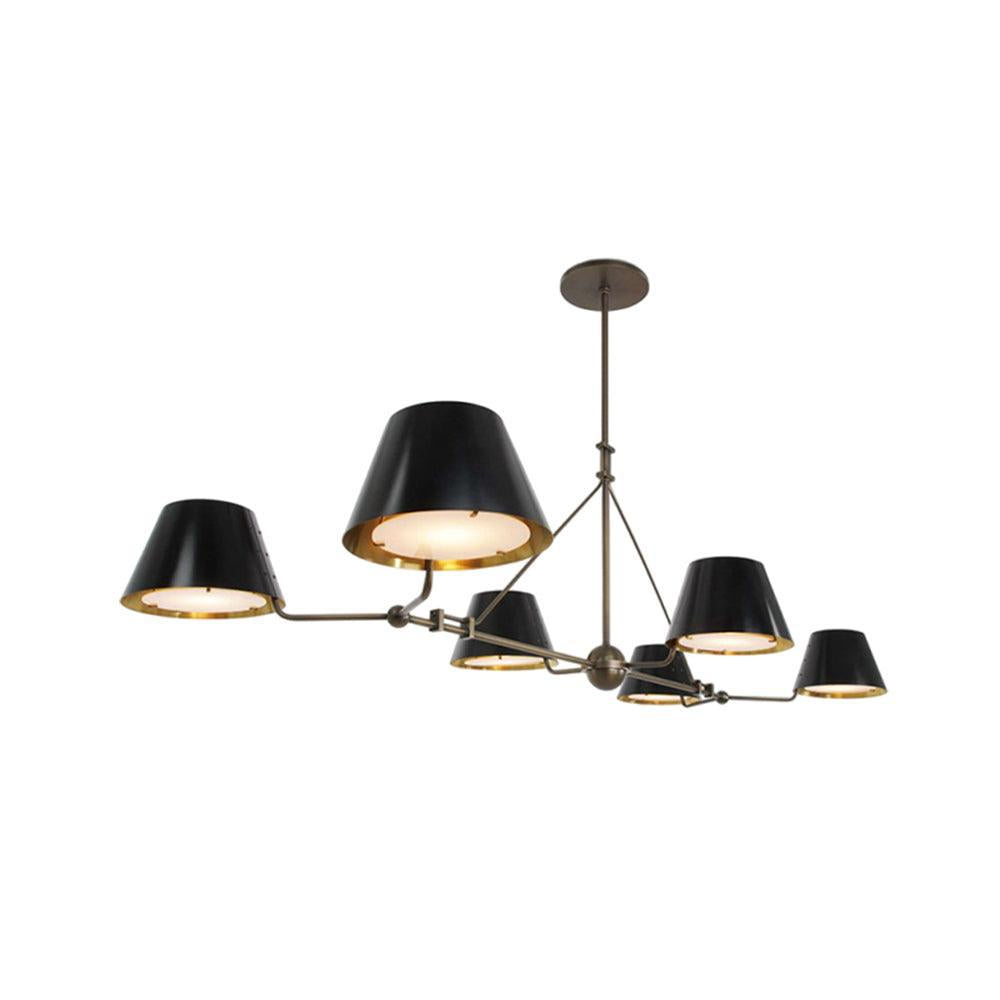 Modern Minimalist Brass Chandelier