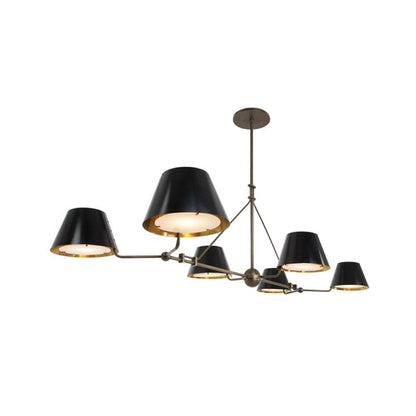 Modern Minimalist Brass Chandelier