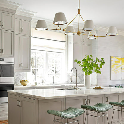 Modern Minimalist Brass Chandelier