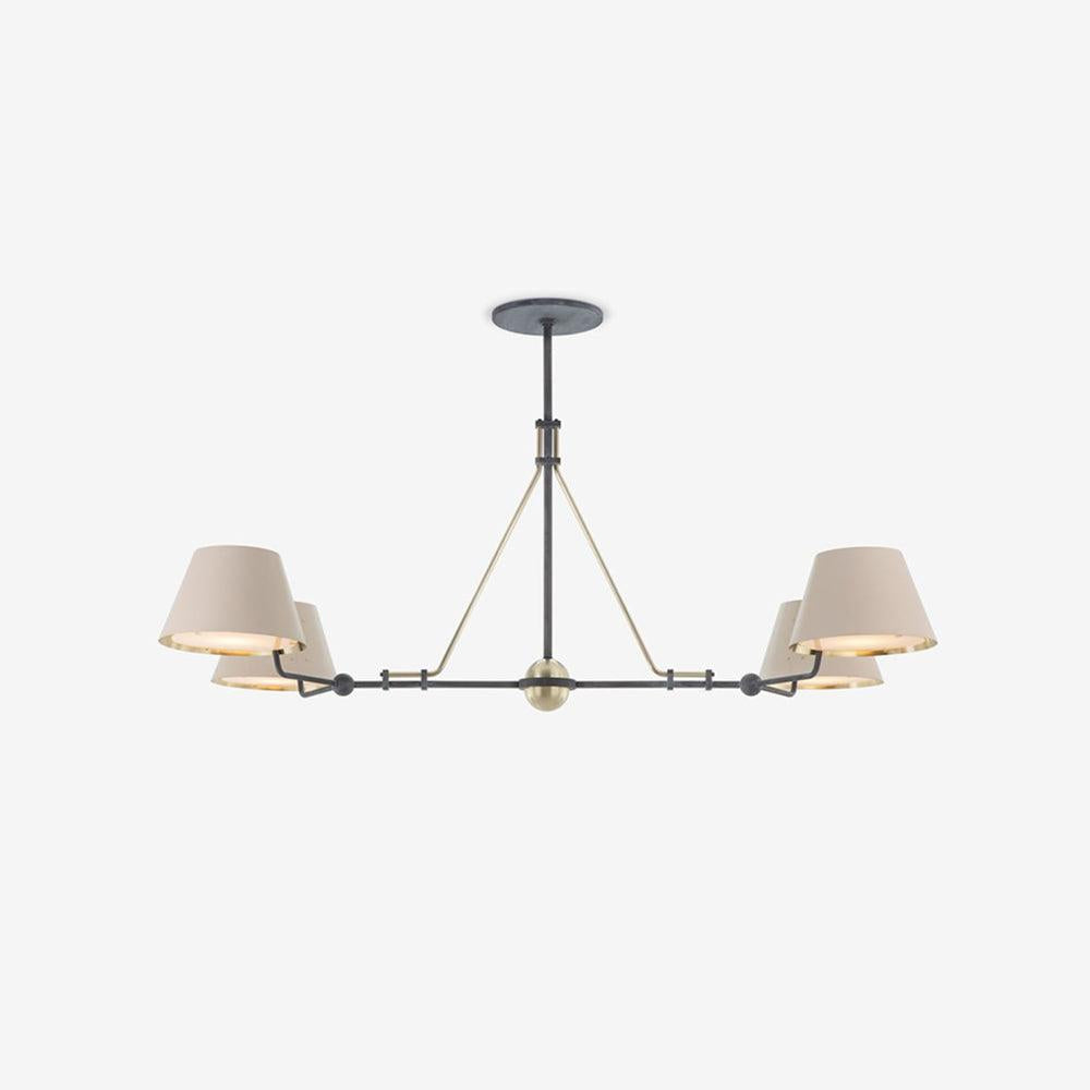 Modern Minimalist Brass Chandelier