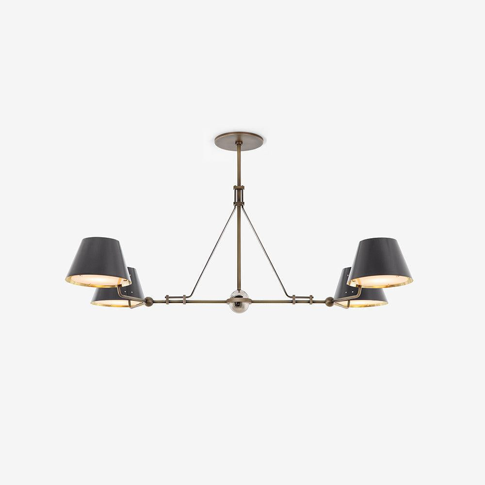 Modern Minimalist Brass Chandelier