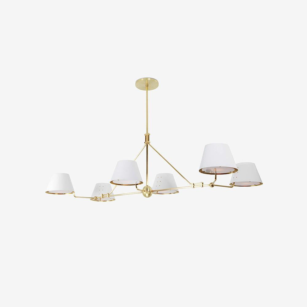 Modern Minimalist Brass Chandelier