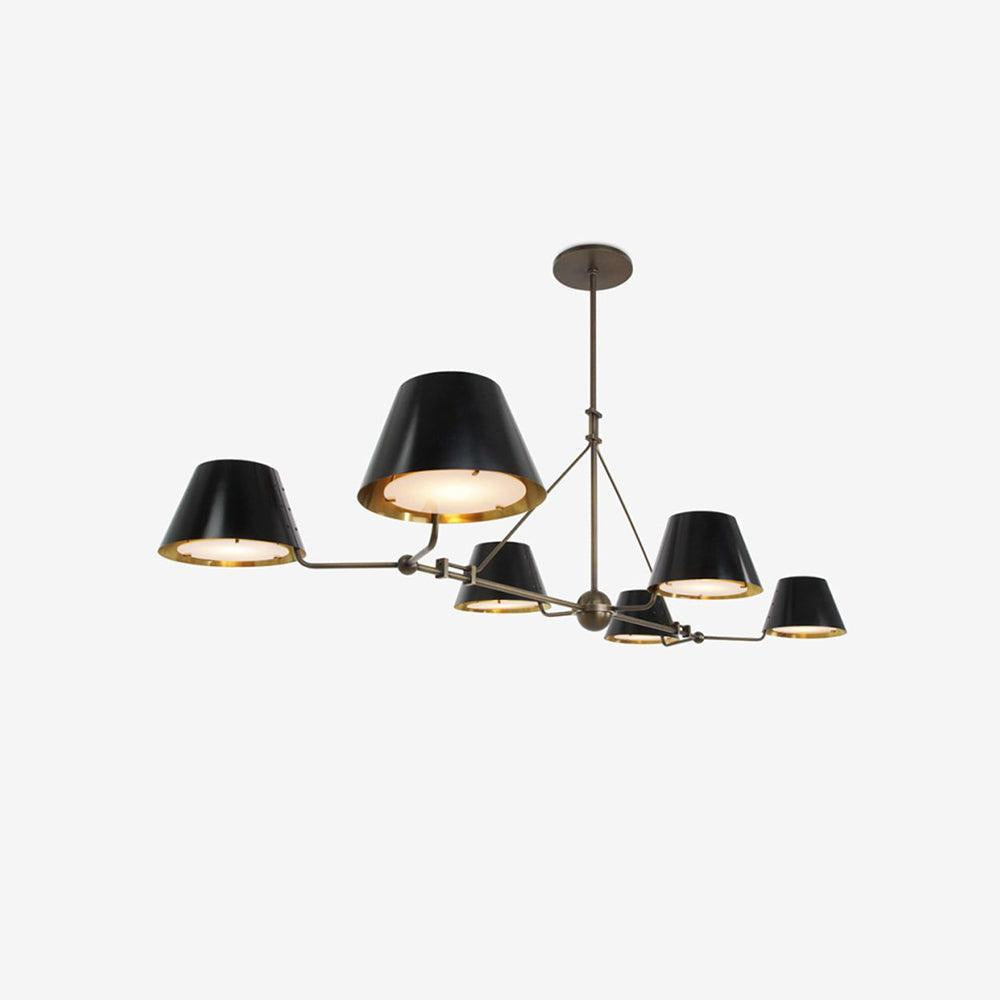 Modern Minimalist Brass Chandelier