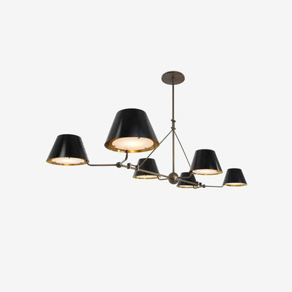 Modern Minimalist Brass Chandelier