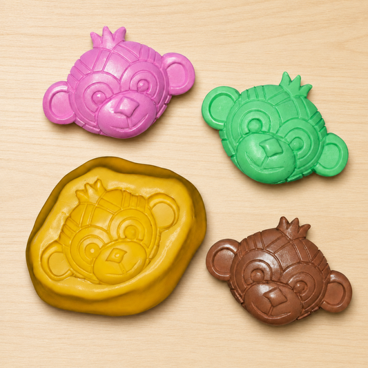 Monkey Silicone Mold: DIY Polymer Clay, Resin, Mosaic Art