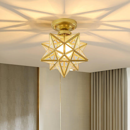 Nordic Brass Ceiling Light