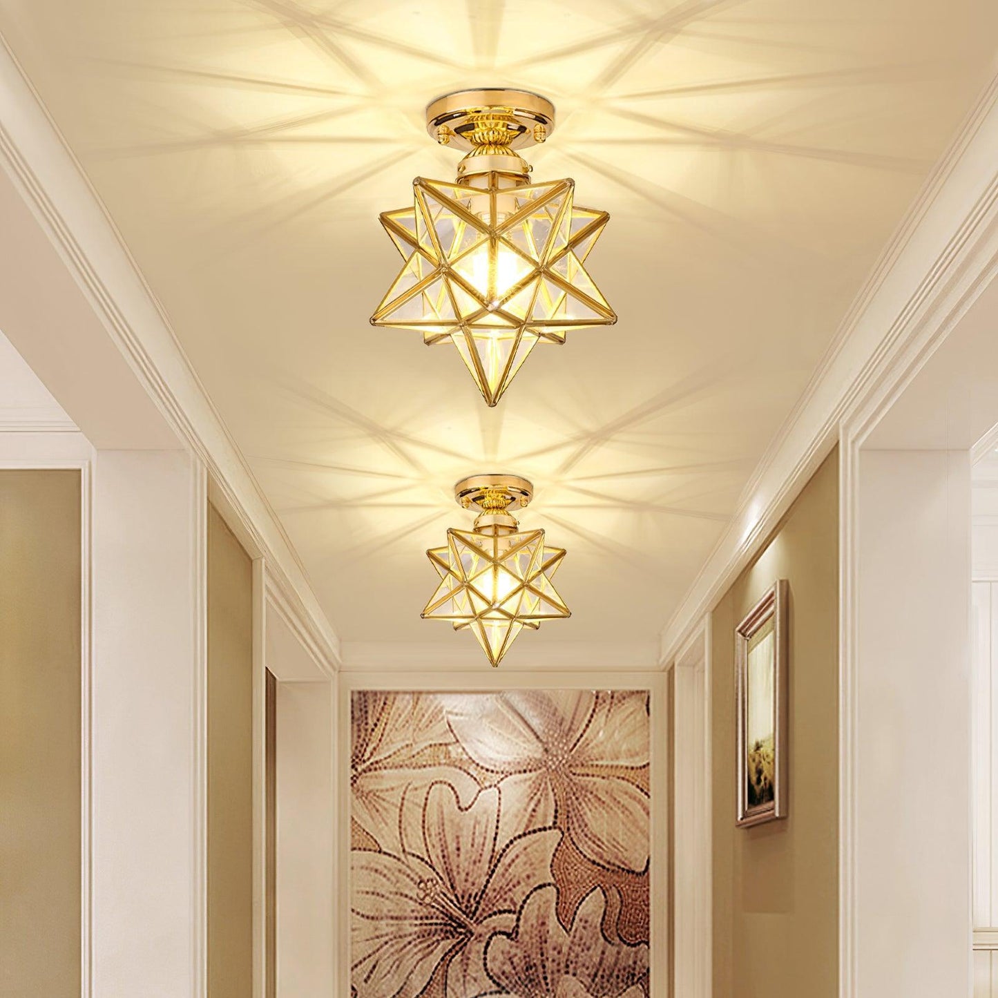 Nordic Brass Ceiling Light